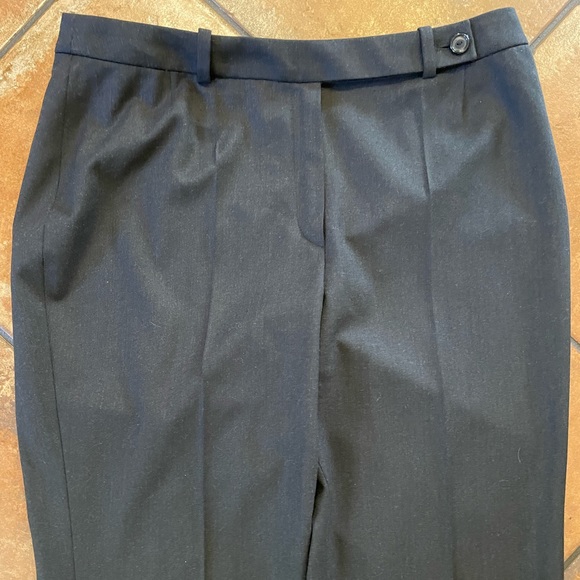 A-K-R-I-S- AKRIS Flat Front Felted Stretch Wool Trouser in Gray Size 10 $1295 - Picture 2 of 8